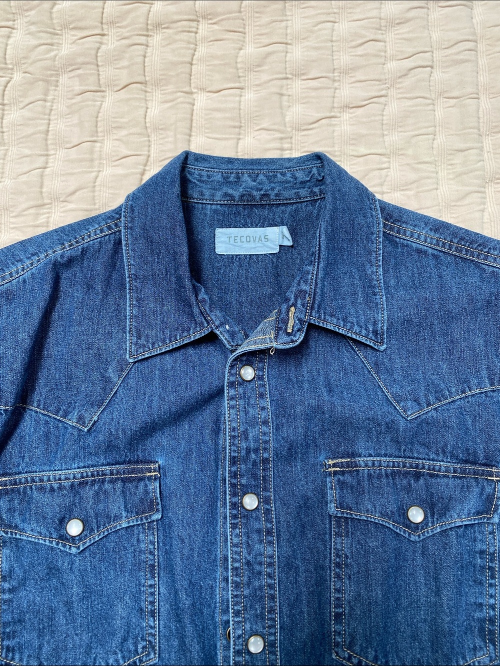 Tecovas Indigo Denim Western Shirt Jacket